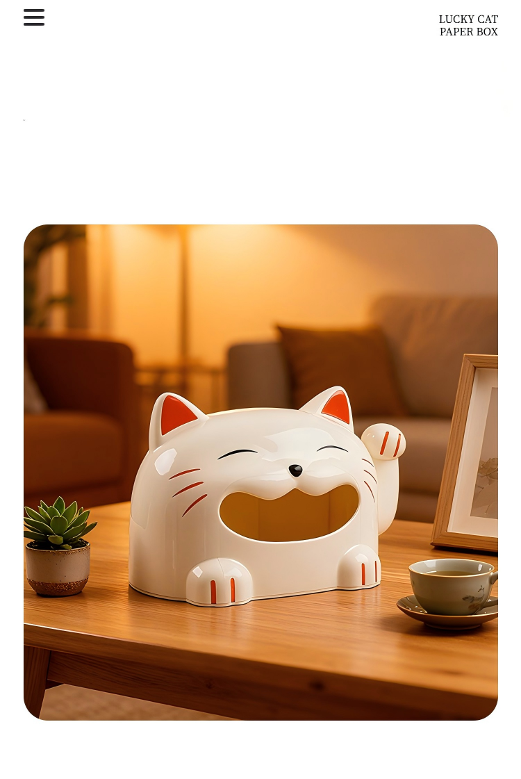 Cat-Shaped Tissue Box - Durable PP Tissue Holder for Home & Office (Yellow or White)