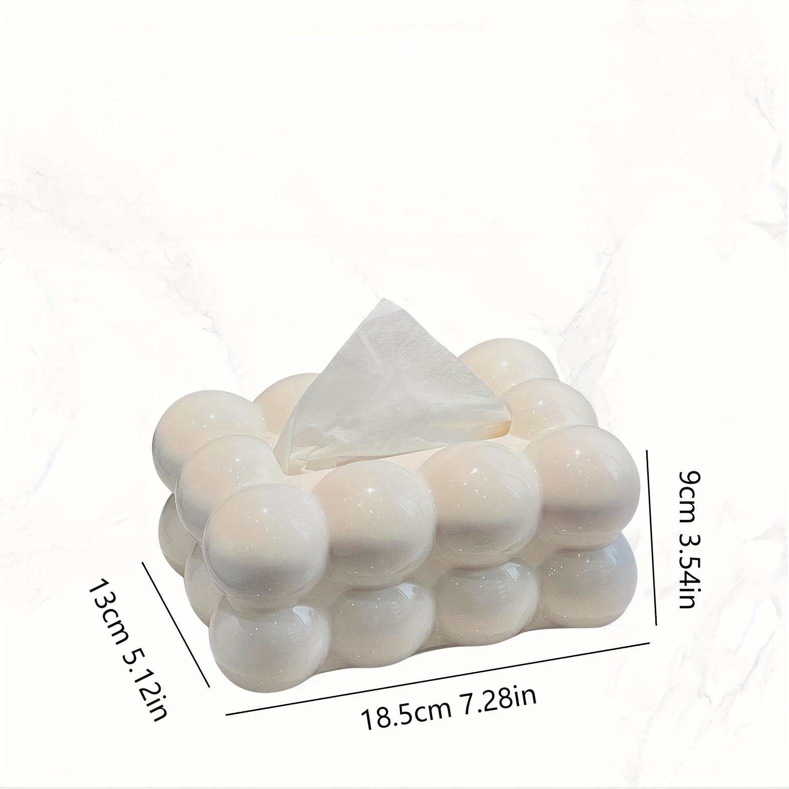 Modern Square Plastic Tissue Box - Waterproof and Durable for Living Room and Bedroom