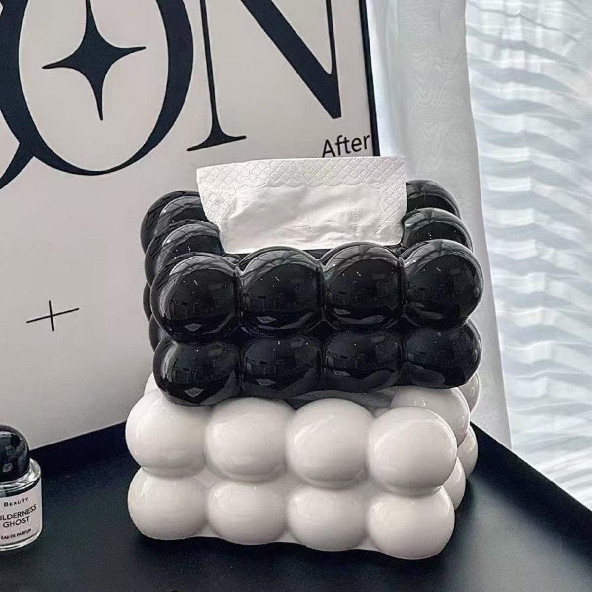 Modern Square Plastic Tissue Box - Waterproof and Durable for Living Room and Bedroom