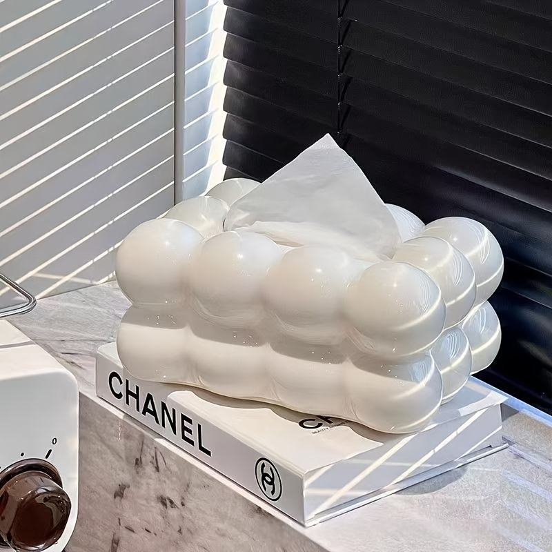 Modern Square Plastic Tissue Box - Waterproof and Durable for Living Room and Bedroom
