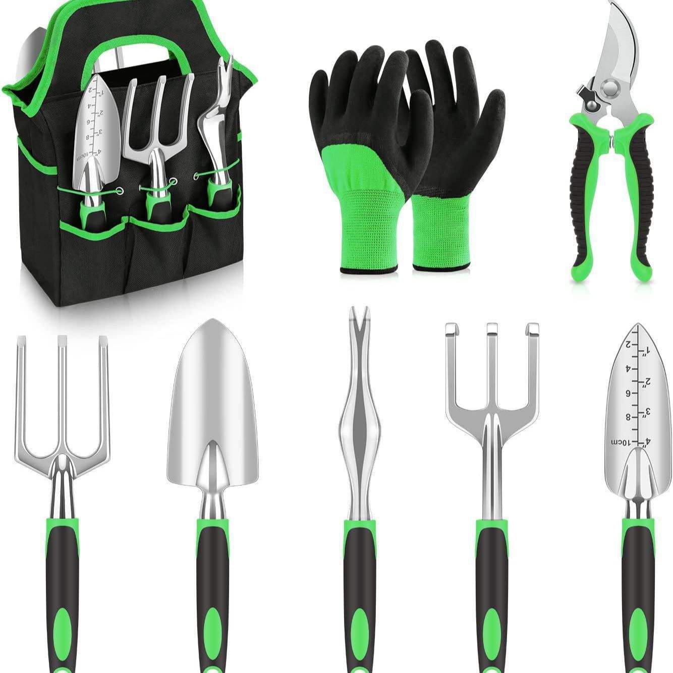 Aluminium Alloy Garden Tool Set - Weeding and Digging Kit for Flowers and Vegetables